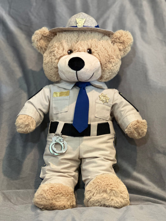 Tan 18" CHP Officer Bear